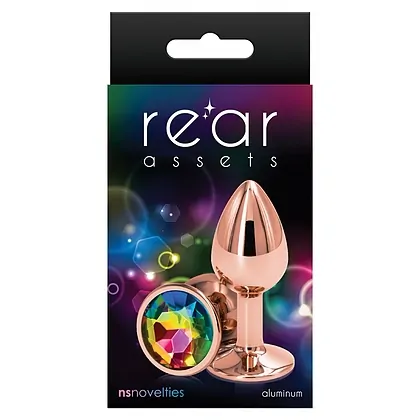 Anal Plug Rear Assets Rose Gold S Multicolor