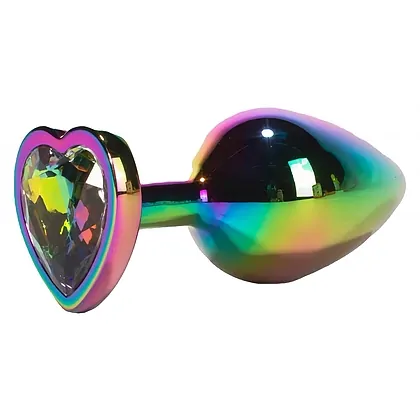 Anal Plug Secret Shine Rainbowheart M Multicolor