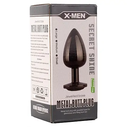 Anal Plug X-MEN Secret Shine S Negru