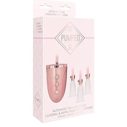 Automatic Rechargeable Clitoral And Nipple Pump Set Roz