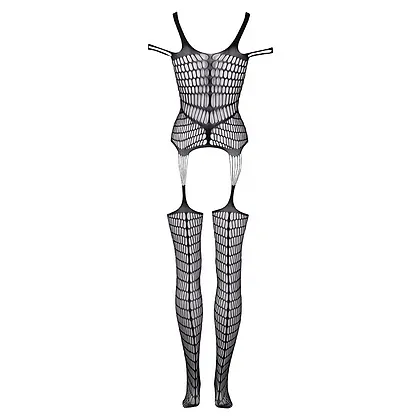 Catsuit Le Desir Shredded Negru S-L