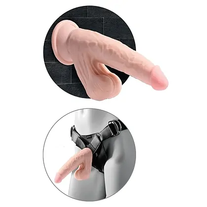 Dildo 3D Cu Testicule 21.5cm