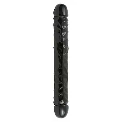 Dildo Double Header Jr. Veined Negru