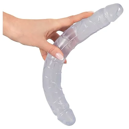 Dildo Dublu Crystal Duo Transparent