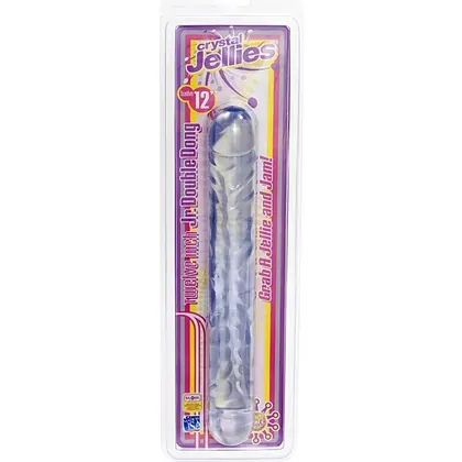 Dildo Dublu Crystal Jellies Jr. 30.5cm Transparent