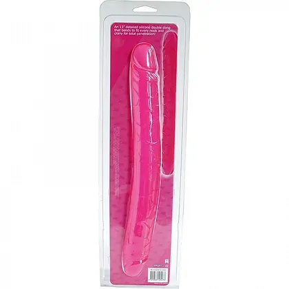 Dildo Dublu Essentials Roz 33cm