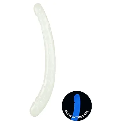 Dildo Dublu Lumino Play Transparent