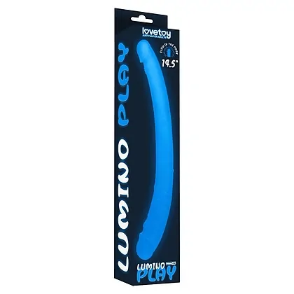 Dildo Dublu Lumino Play Transparent