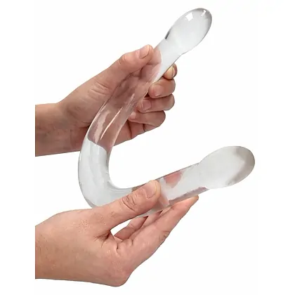 Dildo Dublu Non Realistic C Transparent