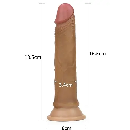 Dildo Nature Penis Strat Dublu Silicon Maro