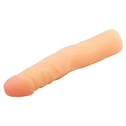 Dildo Realistic White Flexible Spine