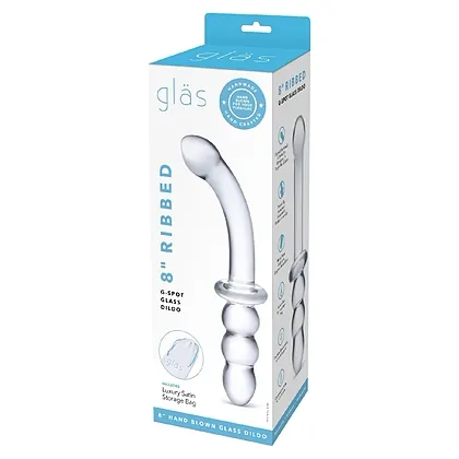 Dildo Ribbed Punctul G Transparent