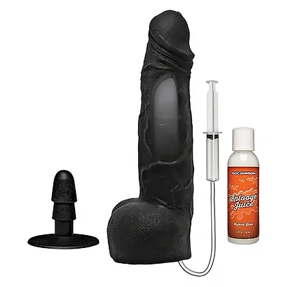 Dildo Squirting Cumplay 10 Inch Negru