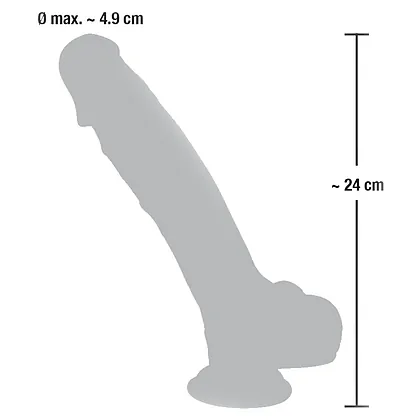 Dildo Ventuza Medical Silicone 24cm