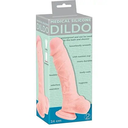 Dildo Ventuza Medical Silicone 24cm