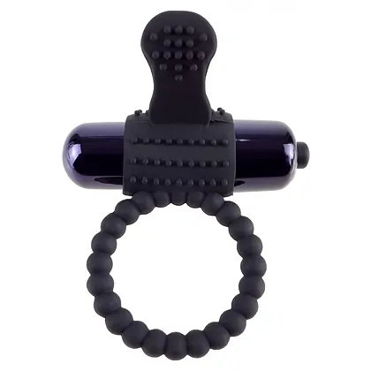 Inel cu Vibratii Fantasy C-Ringz Silicone Negru