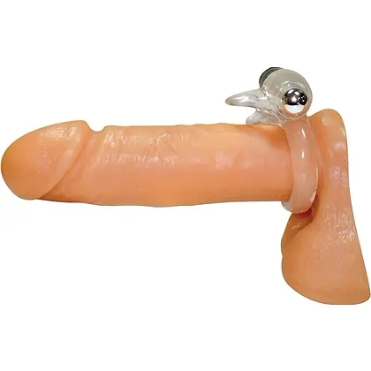 Inel Penis Bird Argintiu Transparent