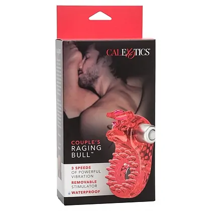 Inel Penis Cu Vibratii Couples Raging Bull Rosu