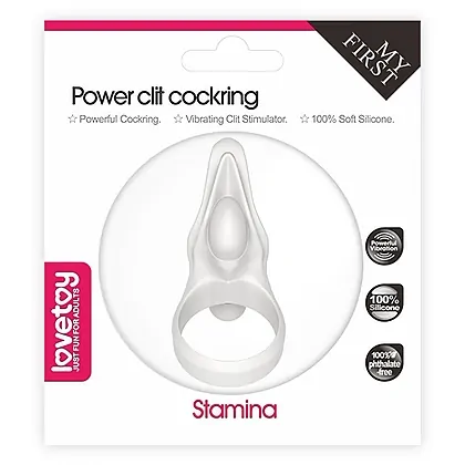 Inel Penis Power Clitoris Silicone Alb