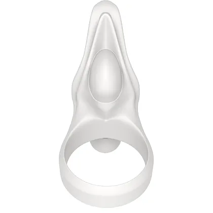 Inel Penis Power Clitoris Silicone Alb