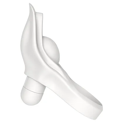 Inel Penis Power Clitoris Silicone Alb