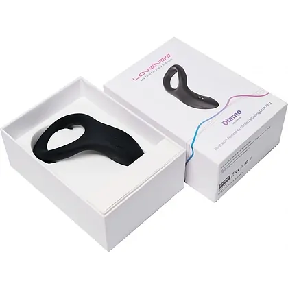 Lovense Diamo Vibrating Ring Negru