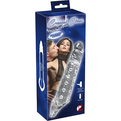 Prelungitor Crystal Skin Penis Sleeve Transparent