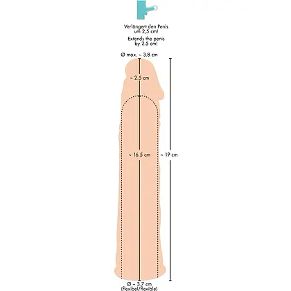 Prelungitor Penis Silicone Extension Flesh