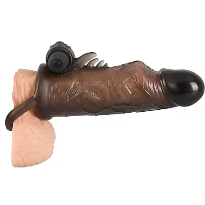 Prelungitor Penis Vibrator Regular Fit Negru