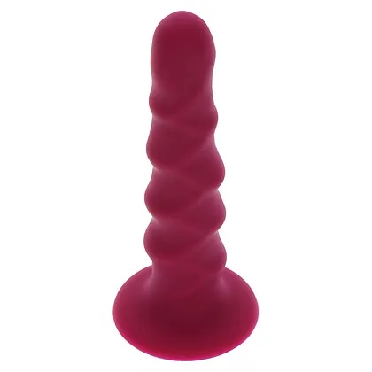 Ribbed Dong 6 Inch Rosu