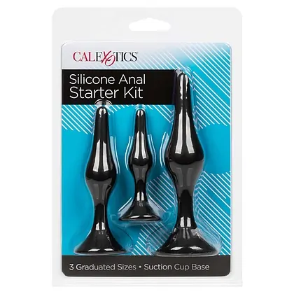 Set Anal Plug Silicone Anal Starter Negru