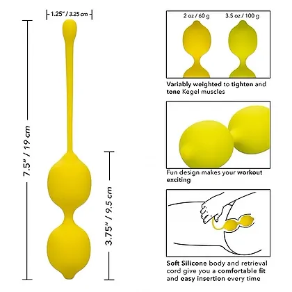 Set Bile Kegel Lemon Galben