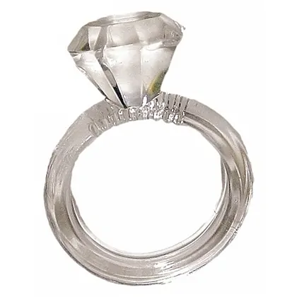 Silicon Diamond Penis Ring Transparent