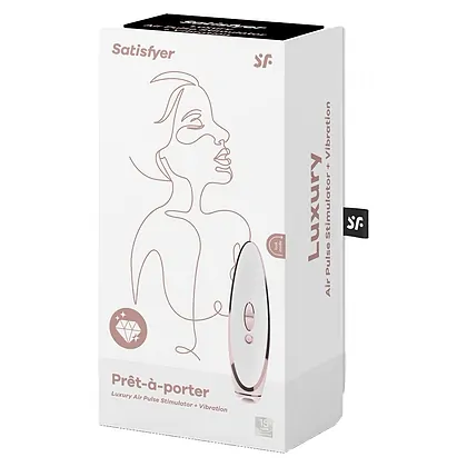 Stimulator Satisfyer Luxury Pret-a-Porter Alb