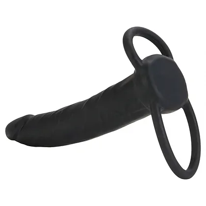 Strap-On Silicone Double Rider Negru