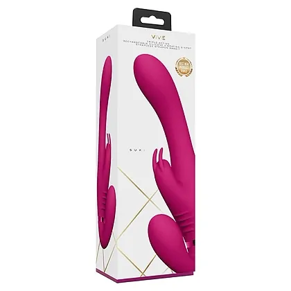 Suki Vibrating Strapless Strap-on Rabbit Roz