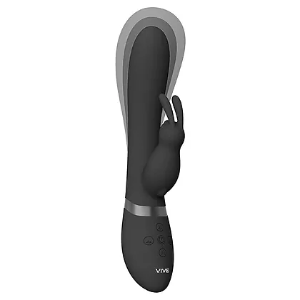 Taka Inflatable And Vibrating Rabbit Negru