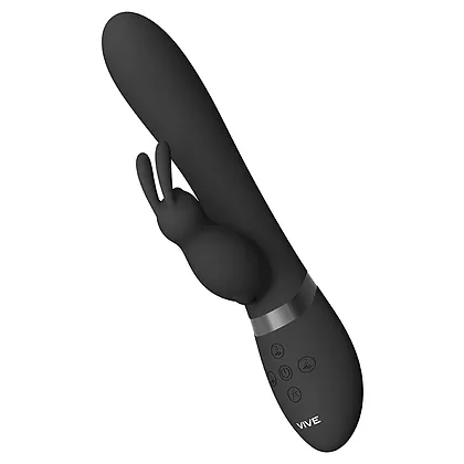 Taka Inflatable And Vibrating Rabbit Negru