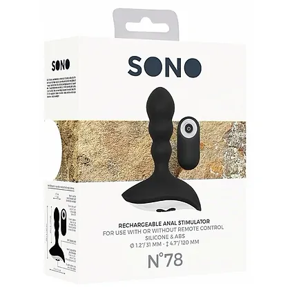 Vibrator Anal No. 78 Rechargeable Negru