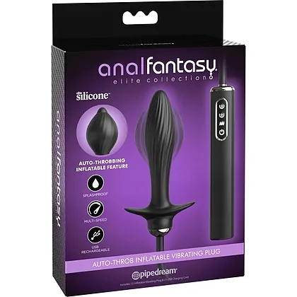 Vibrator Anal Throb Inflatable Negru