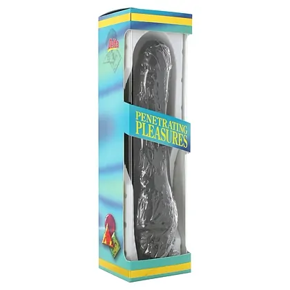 Vibrator Femei Jelly Negru 21cm