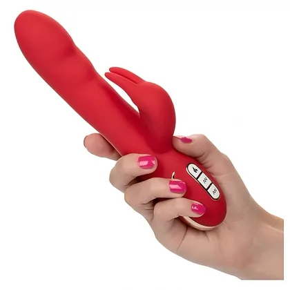 Vibrator Heated Ultra-Soft Rabbit Rosu