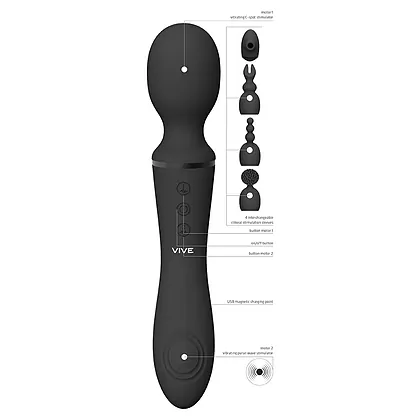 Vibrator Nami Pulse Wave Wand Negru