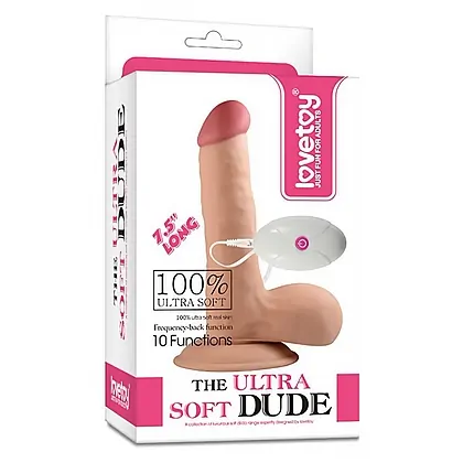 Vibrator Realistic cu Telecomanda The Ultra Soft Dude