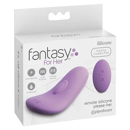 Vibrator Remote Silicone Please-Her Mov