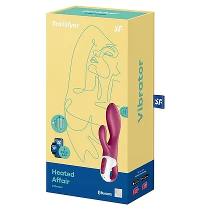 Vibrator Smart Cu Incalzire Heated Satisfyer Rosu